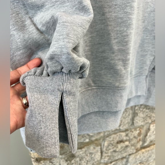 Women’s Oversized Crewneck Sweatshirt - size S - Gray - Picture 5 of 7